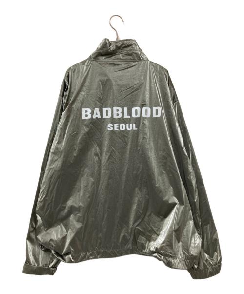 badblood（バッドブラッド）badblood (バッドブラッド) スタンドネックナイロンブルゾン グレー サイズ:Lの古着・服飾アイテム