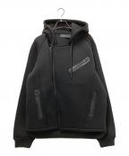H&M×ALEXANDER WANGエイチアンドエム×アレキサンダー・ワン）の古着「ダンボールニットプルオーバーパーカー」｜ブラック