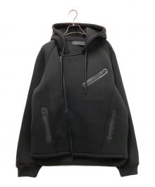 H&M×ALEXANDER WANG（エイチアンドエム×アレキサンダー・ワン）の古着「ダンボールニットプルオーバーパーカー」｜ブラック