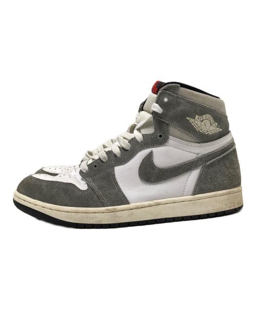 NIKE（ナイキ）NIKE (ナイキ) AIR JORDAN 1 RETRO HIGH OG ホワイト×グレー サイズ:27.5cmの古着・服飾アイテム