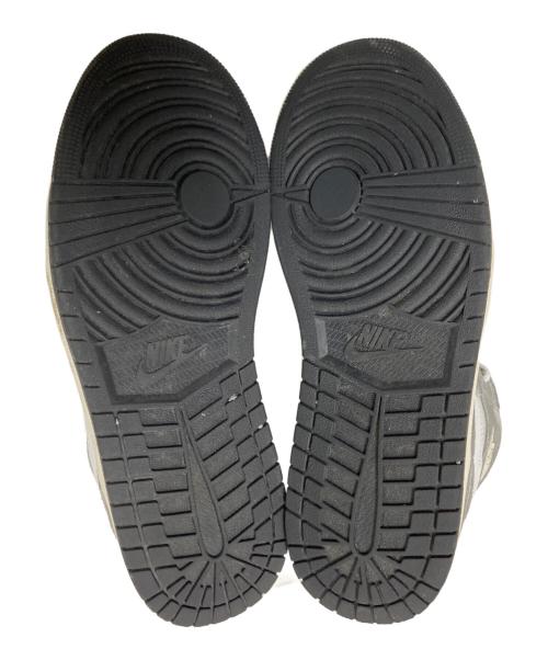 NIKE（ナイキ）NIKE (ナイキ) AIR JORDAN 1 RETRO HIGH OG ホワイト×グレー サイズ:27.5cmの古着・服飾アイテム