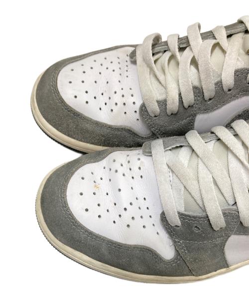 NIKE（ナイキ）NIKE (ナイキ) AIR JORDAN 1 RETRO HIGH OG ホワイト×グレー サイズ:27.5cmの古着・服飾アイテム
