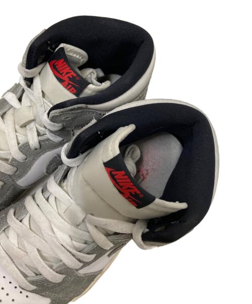NIKE（ナイキ）NIKE (ナイキ) AIR JORDAN 1 RETRO HIGH OG ホワイト×グレー サイズ:27.5cmの古着・服飾アイテム