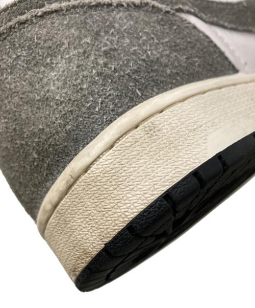NIKE（ナイキ）NIKE (ナイキ) AIR JORDAN 1 RETRO HIGH OG ホワイト×グレー サイズ:27.5cmの古着・服飾アイテム