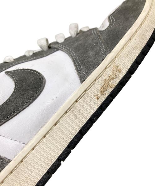 NIKE（ナイキ）NIKE (ナイキ) AIR JORDAN 1 RETRO HIGH OG ホワイト×グレー サイズ:27.5cmの古着・服飾アイテム