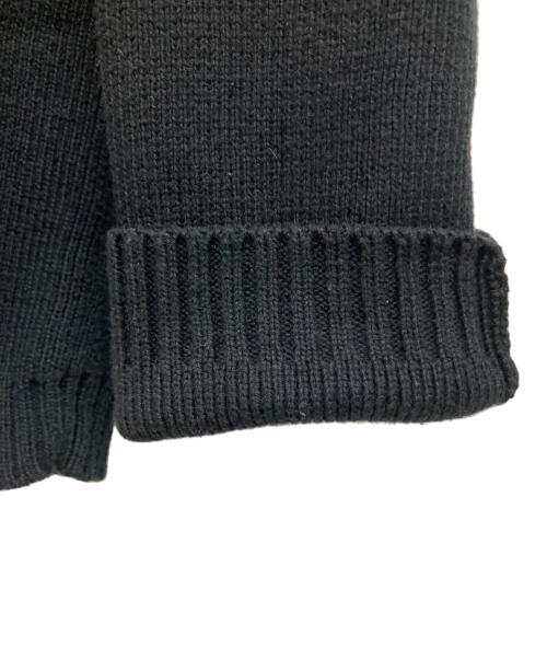 HARLEY-DAVIDSON（ハーレーダビッドソン）HARLEY-DAVIDSON (ハーレーダビッドソン) 80s-90sワンポイント刺繍ロゴニット ブラック×オレンジ サイズ:Mの古着・服飾アイテム