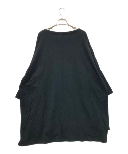 glamb（グラム）glamb (グラム) レイヤード7分袖カットソー ブラック サイズ:Lの古着・服飾アイテム