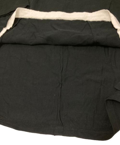 glamb（グラム）glamb (グラム) レイヤード7分袖カットソー ブラック サイズ:Lの古着・服飾アイテム