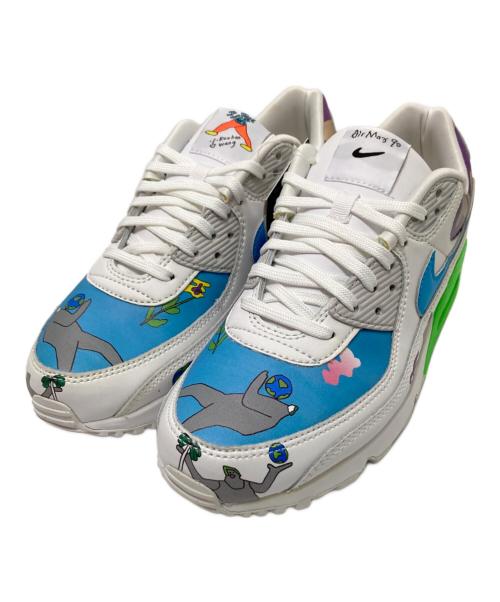 NIKE（ナイキ）NIKE (ナイキ) RUOHAN WANG (ローハンワン) ローカットスニーカー ブルー×ホワイト サイズ:28.0cm 未使用品の古着・服飾アイテム