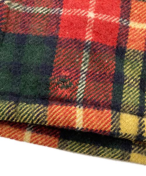 BESS（ベス）BESS (ベス) ジップアップシャツジャケット レッド×グリーン サイズ:48の古着・服飾アイテム