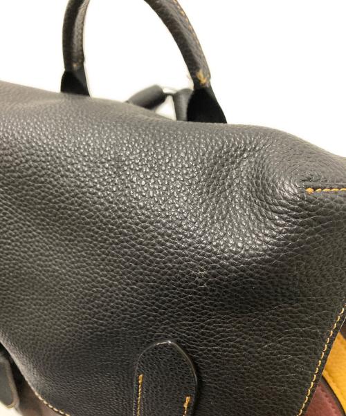 COACH（コーチ）COACH (コーチ) シグネチャーバックパック ブラック×ブラウン サイズ:下記参照の古着・服飾アイテム