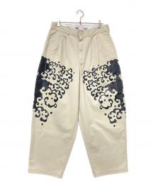 Dickies×INSCRIBE TATTOO（ディッキーズ×インスクライブ タトゥー）の古着「MS X INS WAVE PRINT」｜ベージュ×ブラック
