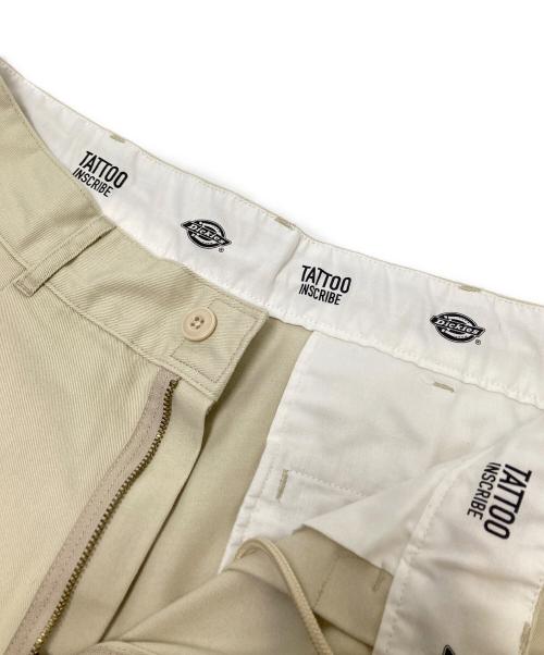 Dickies（ディッキーズ）Dickies (ディッキーズ) INSCRIBE TATTOO (インスクライブ タトゥー) MS X INS WAVE PRINT ベージュ×ブラック サイズ:XLの古着・服飾アイテム