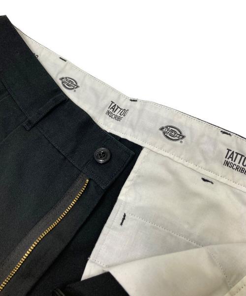Dickies（ディッキーズ）Dickies (ディッキーズ) INSCRIBE TATTOO (インスクライブ タトゥー) MS X INS WAVE PRINT ブラック×ホワイト サイズ:XLの古着・服飾アイテム