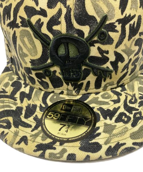 New Era（ニューエラ）New Era (ニューエラ) stussy (ステューシー) スカル刺繍カモフラキャップ ベージュ×ブラック サイズ:下記参照の古着・服飾アイテム
