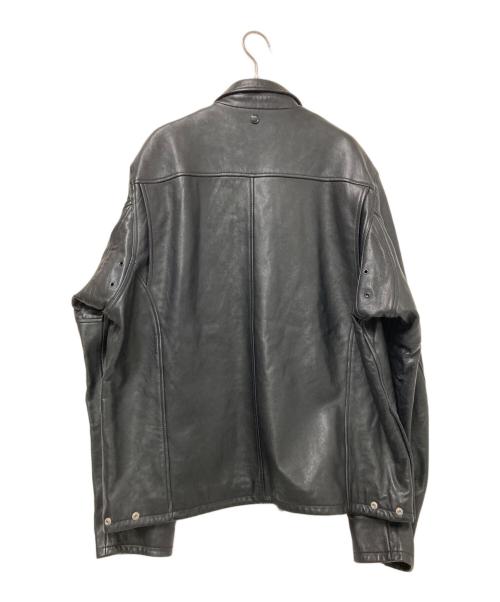 REPLAY（リプレイ）REPLAY (リプレイ) WAXラムレザージャケット ブラック サイズ:XL 未使用品の古着・服飾アイテム