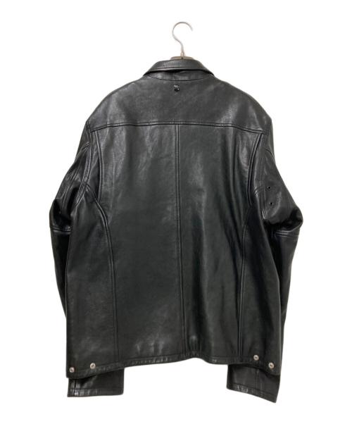 REPLAY（リプレイ）REPLAY (リプレイ) WAXラムレザージャケット ブラック サイズ:XL 未使用品の古着・服飾アイテム