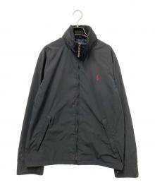 POLO RALPH LAUREN（ポロ・ラルフローレン）の古着「スタンドネックジャケット」｜ブラック