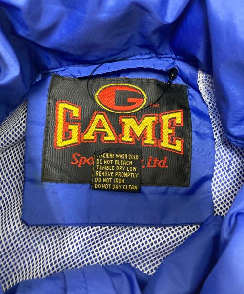 GAME sportswear.ltd（ゲームスポーツウェア・リミテッド）GAME sportswear.ltd (ゲームスポーツウェア・リミテッド) ナイロンジャケット ブルー サイズ:Lの古着・服飾アイテム