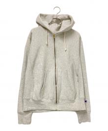 Champion（チャンピオン）の古着「REVERSE WEAVEジップパーカー」｜グレー