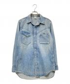 mynt denim×International Galleryミントデニム×インターナショナルギャラリー）の古着「CENT デニムウエスタンシャツ」｜インディゴ