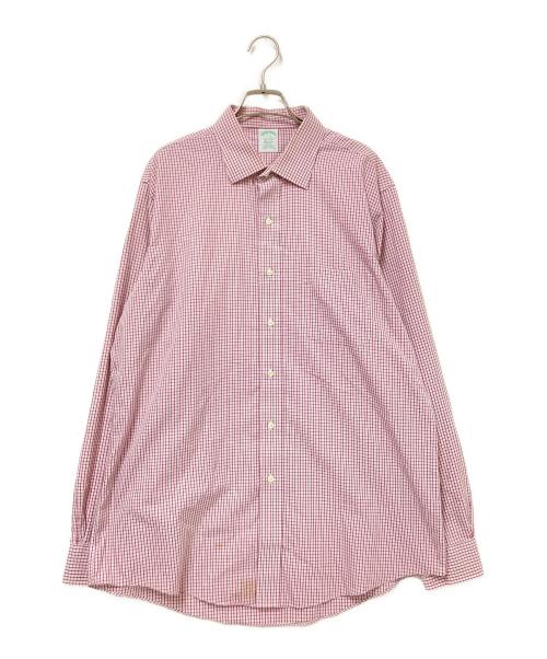 BROOKS BROTHERS（ブルックスブラザーズ）BROOKS BROTHERS (ブルックスブラザーズ) チェック柄シャツ レッド×ホワイト サイズ:17-35の古着・服飾アイテム
