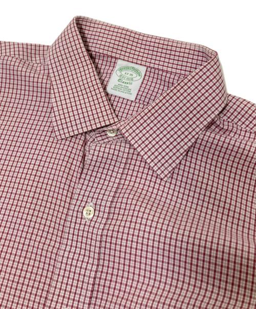 BROOKS BROTHERS（ブルックスブラザーズ）BROOKS BROTHERS (ブルックスブラザーズ) チェック柄シャツ レッド×ホワイト サイズ:17-35の古着・服飾アイテム
