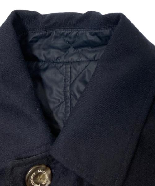 MACKINTOSH PHILOSOPHY（マッキントッシュ フィロソフィー）MACKINTOSH PHILOSOPHY (マッキントッシュ フィロソフィー) ステンカラーコート ネイビー サイズ:38の古着・服飾アイテム