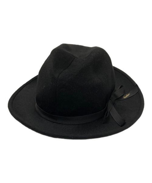 BORSALINO（ボルサリーノ）BORSALINO (ボルサリーノ) Y's for men (ワイズフォーメン) ハット ブラック サイズ:イタリアの古着・服飾アイテム