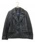 Aquascutum（アクアスキュータム）の古着「シープスキンキルティングジャケット」｜ブラック