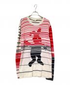 MARNIマルニ）の古着「ダンスバニーニット」｜レッド×ホワイト