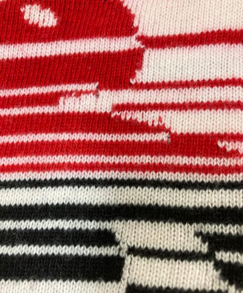 MARNI（マルニ）MARNI (マルニ) ダンスバニーニット レッド×ホワイト サイズ:42の古着・服飾アイテム