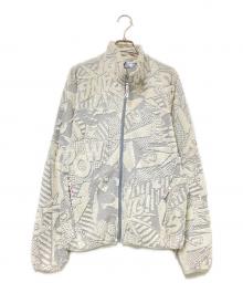 Hysteric Glamour（ヒステリックグラマー）の古着「パイル加工スタンドネックジャケット」｜グレー×ホワイト