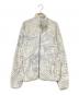 Hysteric Glamour（ヒステリックグラマー）の古着「パイル加工スタンドネックジャケット」｜グレー×ホワイト