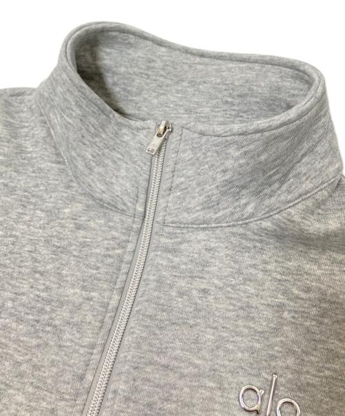 alo（アロ）alo (アロ) ハーフジップスウェット グレー サイズ:Sの古着・服飾アイテム