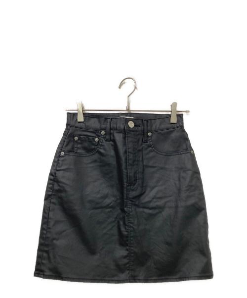 moussy（マウジー）moussy (マウジー) ISKO JETHER ミニスカート ブラック サイズ:1の古着・服飾アイテム