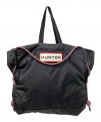 HUNTERハンター）の古着「トラベルリップストップビーチバッグ」｜ブラック×レッド