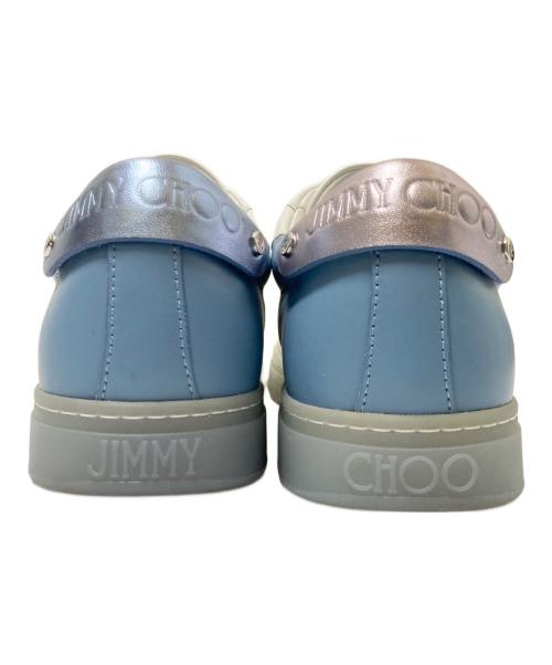 JIMMY CHOO（ジミーチュウ）JIMMY CHOO (ジミーチュウ) ローカットスニーカー ブルー×ホワイト サイズ:41の古着・服飾アイテム