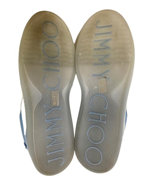 JIMMY CHOO（ジミーチュウ）JIMMY CHOO (ジミーチュウ) ローカットスニーカー ブルー×ホワイト サイズ:41の古着・服飾アイテム