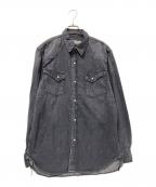 REMI RELIEF×BEAMSレミレリーフ×ビームス）の古着「Denim Western shirts classic Fit」｜グレー