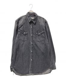 REMI RELIEF×BEAMS（レミレリーフ×ビームス）の古着「Denim Western shirts classic Fit」｜グレー