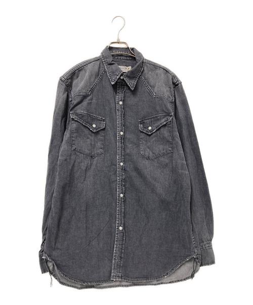 REMI RELIEF（レミレリーフ）REMI RELIEF (レミレリーフ) BEAMS (ビームス) Denim Western shirts classic Fit グレー サイズ:XXLの古着・服飾アイテム