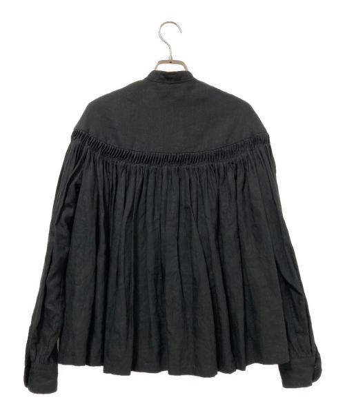 SCYE（サイ）SCYE (サイ) リネンタックロングスリーブブラウス ブラック サイズ:38の古着・服飾アイテム