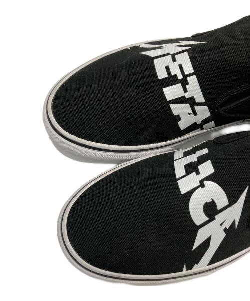 METALLICA（メタリカ）METALLICA (メタリカ) VANS (ヴァンズ) スリッポン ブラック×ホワイト サイズ:27.０cmの古着・服飾アイテム