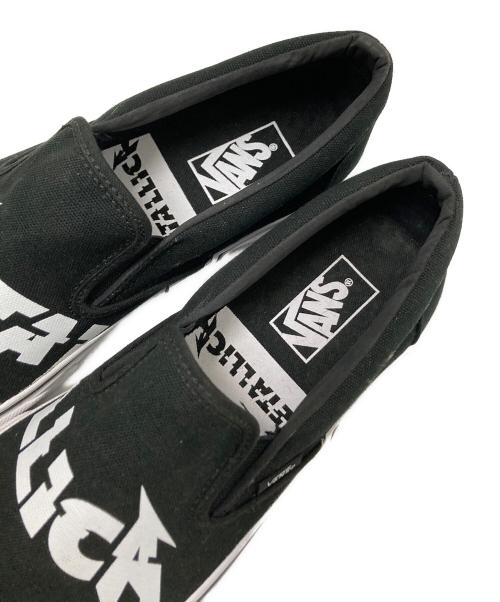 METALLICA（メタリカ）METALLICA (メタリカ) VANS (ヴァンズ) スリッポン ブラック×ホワイト サイズ:27.０cmの古着・服飾アイテム