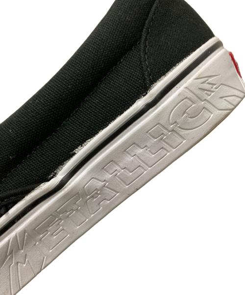 METALLICA（メタリカ）METALLICA (メタリカ) VANS (ヴァンズ) スリッポン ブラック×ホワイト サイズ:27.０cmの古着・服飾アイテム
