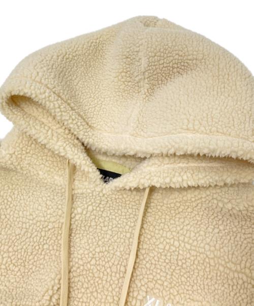 X-LARGE（エクストララージ）X-LARGE (エクストララージ) BOA FLEECE PULLOVER HOODIE ベージュ サイズ:Sの古着・服飾アイテム