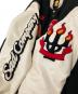 中古・古着 SALUTE (サルーテ) スタジャン ブラック×ホワイト サイズ:L：5000円