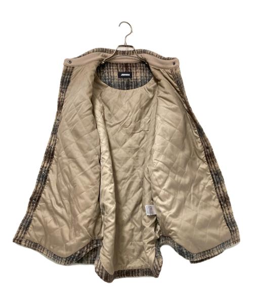 JIMWAG（ジムワッグ）JIMWAG (ジムワッグ) チェック柄シャツジャケット ベージュ サイズ:Fの古着・服飾アイテム