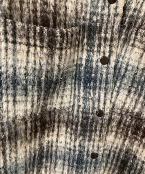 JIMWAG（ジムワッグ）JIMWAG (ジムワッグ) チェック柄シャツジャケット ベージュ サイズ:Fの古着・服飾アイテム